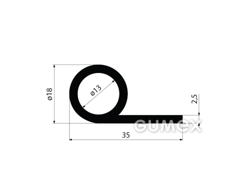 GUMMIPROFILE P-FORM - EPDM